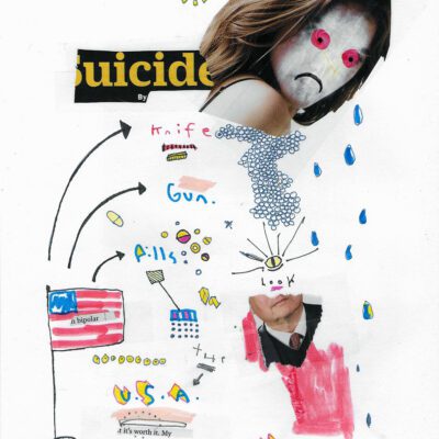 Collage about ways to commit suicide